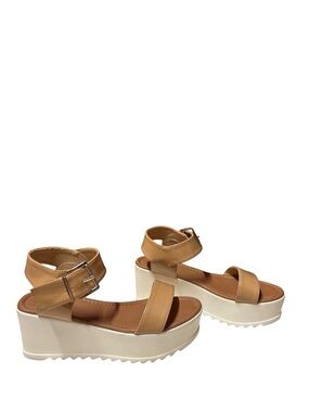 J. Adams Surf Platform Sandals open-toe lug-sole buckled chunky wedge heel